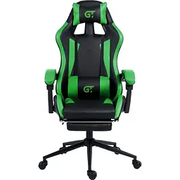 Геймерське крісло GT Racer чорне із зеленим (X-2323 Black/Green) - мініатюра 1