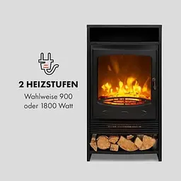 Електричний камін Klarstein Bergamo 900/1800 Вт (10034397) - мініатюра 3