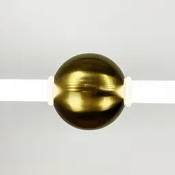 Led світильник Tube&Ball із латунною кулькою у двох формах Line.F Сторона Вертикальна - мініатюра 2