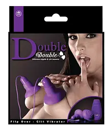 Помпа для сосків з вібрацією Orion Double Double Nipple and Clitoris Stimulators 7 см фіолетовий - мініатюра 3