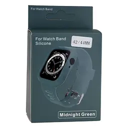 Ремінець силіконовий футляр Anchor Watch Band Apple Watch 42-44 мм Midnight Green - мініатюра 2