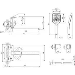 Змішувач Kroner KRP Makon-C070 (CV033862) - мініатюра 8