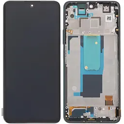 Дисплей Xiaomi Redmi Note 11 Pro+ 5G чорний, OLED, із рамкою зеленого кольору, Forest Green