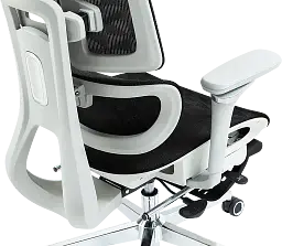 Офісне крісло GT Racer чорне-біле (B-2450 White/Black) - мініатюра 10
