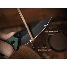 Ніж складаний туристичний Civivi Pentad (8.8 см) Nitro-V / G10 зелений - мініатюра 13