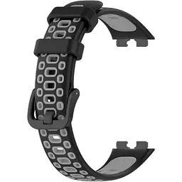Ремінець DK для Huawei Band 8 / 9 Silicone Sport Band Nike (016452) (black / grey)