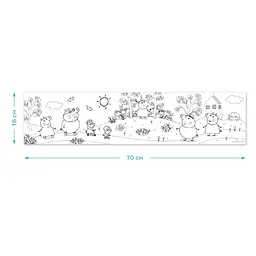 Розмальовка дитяча DoDo Peppa Pig Прогулянка з сім'єю 70х16 см (200183) - мініатюра 4