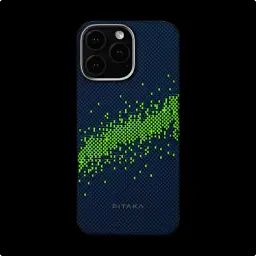 Карбоновий чохол Pitaka Tactile Woven Case (Lumintex™ Edition), що світиться в темряві, StarPeak Milky Way Galaxy для iPhone 16 Pro (KI1603PMYG) - мініатюра 2