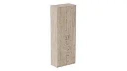 Шафа Анжело Ferrum-decor на 3 полиць з 2 дверима та 4 ящики 1900x700x380 ДСП Дуб Сан-Марино 16 мм (FRD-105026)