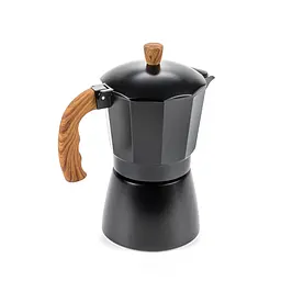 Гейзерна кавоварка Holmer CF-0300-BW Natural 300 мл чорна (CF-0300-BW Natural) - мініатюра 2