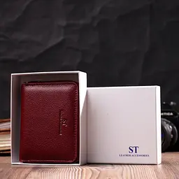 Жіночий шкіряний гаманець ST Leather 11,8х9,5х2 см acs0028400 - мініатюра 8