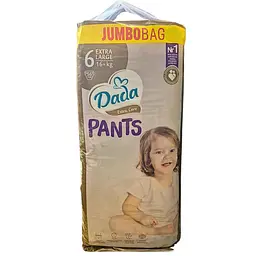 Підгузки-трусики Dada Extra Care Pants 6 EXTRA LARGE JUMBO для дітей вагою 16+ кг 56 шт (Pants6JUMBO56)