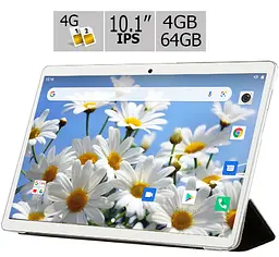 Планшет-телефон Adronix S 464 LTE Silver IPS 10.1'' 4GB/64GB + Чохол-книжка - мініатюра 2