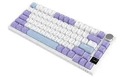 Клавіатура бездротова Ajazz AK820 Pro Flying Fish Switch Пурпуровий RGB With Screen (AK820PRO-FF-PWB) - мініатюра 3