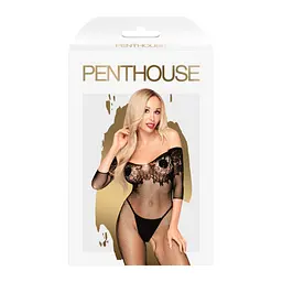 Бодістокінг сітка з рукавами HIGH PROFILE чорний Penthouse s/l - мініатюра 3