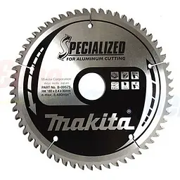 Диск пиляльний для алюмінію 180х30/20/15.88 мм 60T Makita Specialized for aluminum cutting B-09575