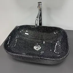 Умивальник VBI Ravenna накладний 46x33 см space black glossy VBI-011234 - мініатюра 3