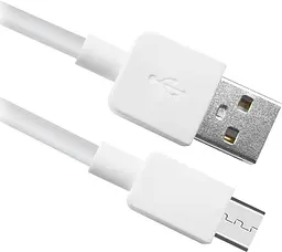 Кабель USB 2.0 AM-micro BM, 1.0 м, білий, USB08-01M Defender - мініатюра 2