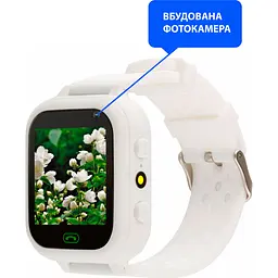 Дитячий смарт-годинник AmiGo GO009 Camera + LED White [90207] - мініатюра 2