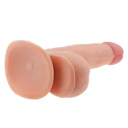 Реалістичний фалоімітатор The Ultra Soft Dude 7.5" 18 см тілесний - мініатюра 4