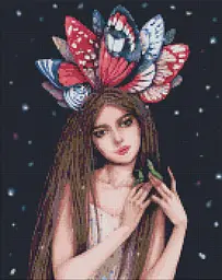 Набір алмазної мозаїки Барви метеликів ©lesya_nedzelska_art 40*50 см AMO 7265