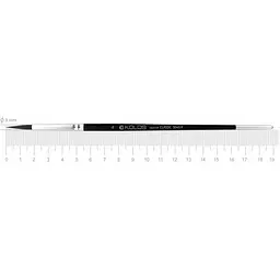 Пензель білка кругла Classic 3049R № 4 коротка ручка Kolos