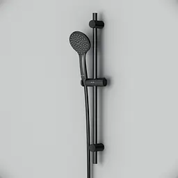 Душовий гарнітур Am.Pm Gem black matt F0190022, Чорний матовий - мініатюра 3