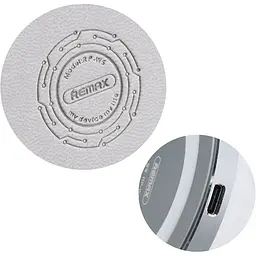 Бездротовий зарядний пристрій Remax RP-W5 Round Wireless QI Grey - мініатюра 2