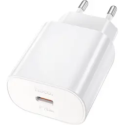 Мережевий зарядний пристрій Hoco N22 PD 25w White (760067) [81007]