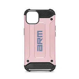 Чехол для Apple iPhone 14, Panzer, розовый, противоударный, бронированный, милитари, панель-накладка, защита всего корпуса, защита дисплея и камеры, термополиуретан (TPU) + поликарбонат (PC), ArmorStandart (ARM71480)