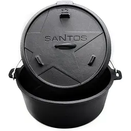 Голландська піч казан жаровня Santos 11 л без ніжок (897115) - мініатюра 2