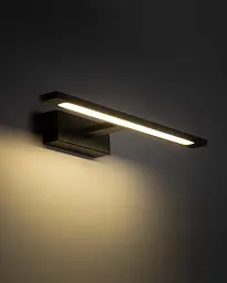 Світильник підсвітка для дзеркала TK Lighting 18000 Gallery LED 1x12W 4000K 1500Lm IP44 чорний - мініатюра 2