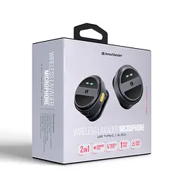 Бездротовий петличний мікрофон із зарядним кейсом ArmorStandart ASM4 2in1 USB type-C black(ARM88480) - мініатюра 7