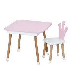 Столик зі стільцем "Корона" з ящиком Bambi 50х90х55 см det0015791