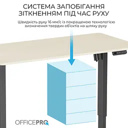 Компютерний стіл OfficePro ODE1470LWB - мініатюра 4