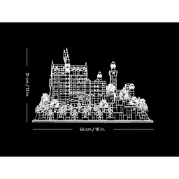 Конструктор LEGO Architecture Замок Нойшванштайн 3455 деталей (21063) - мініатюра 5