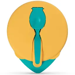 Мисочка BABOO 9-028 від 6 місяців з кришкою та ложечкою Помаранчева (5057778090288)