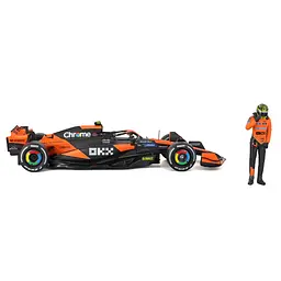 Автомодель з фігуркою Bburago McLaren MCL38, 1:24 в асортименті (18-28040) - мініатюра 3