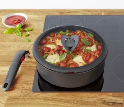 Кришка для посуду Tefal Ingenio, набір 3 шт, скло, пластик, чорний (L9849053) - мініатюра 6