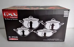 Набір посуду O.M.S. Collection 1006-S Silver 8 предметів - мініатюра 10