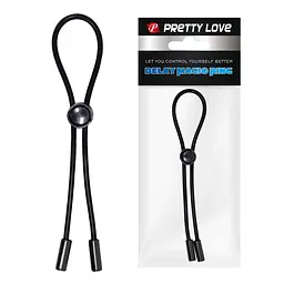 Ерекційне кільце Pretty Love Delay Magic Ring, чорне PRETTY LOVE SM-BL004 103643