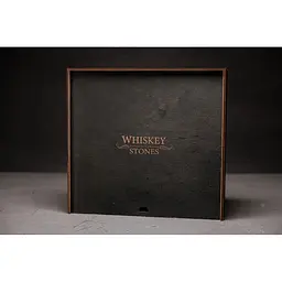 Подарунковий набір Whiskey Stones камені для віскі в дерев'яному пеналі №8 + декантер і 4 склянки Bohemia Quadro + щипці + мішечок - мініатюра 7