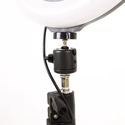 Кільцева світлодіодна LED лампа Arc Ring 10" + tripod 2.1m Black - мініатюра 8