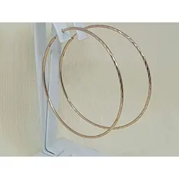 Золоті сережки-кільця Sova jewelry house з алмазною гранню. 2008007101 - мініатюра 2