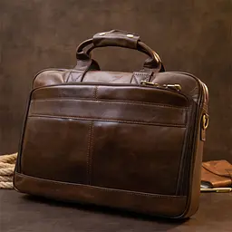 Сумка для ноутбука 20391 Vintage коричнева - мініатюра 8