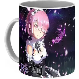 Кухоль GeekLand Життя з нуля в альтернативному світі Re:Zero метелики RZ.02.06 330 мл різнобарвний - мініатюра 3