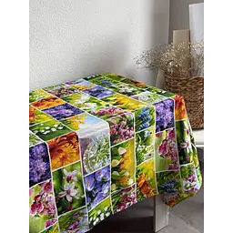 Скатертина Ecotton Першоцвіти рогожка 150 x 220 см (24621) - мініатюра 2