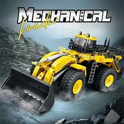 Конструктор Reobrix Mechanical Фронтальний навантажувач з пультом Yellow/Black (22009) [161077] - мініатюра 7
