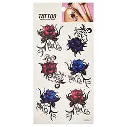 Тимчасове татуювання Кольорові троянди Tattoo 1020-HM347