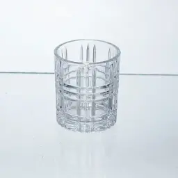 Набір чарок для напоїв Yiwu Praajbo Geometric 6 штук по 75 мл з рельєфним візерунком склянки для міцних напоїв з товстими стінками HP-17-9 - мініатюра 2